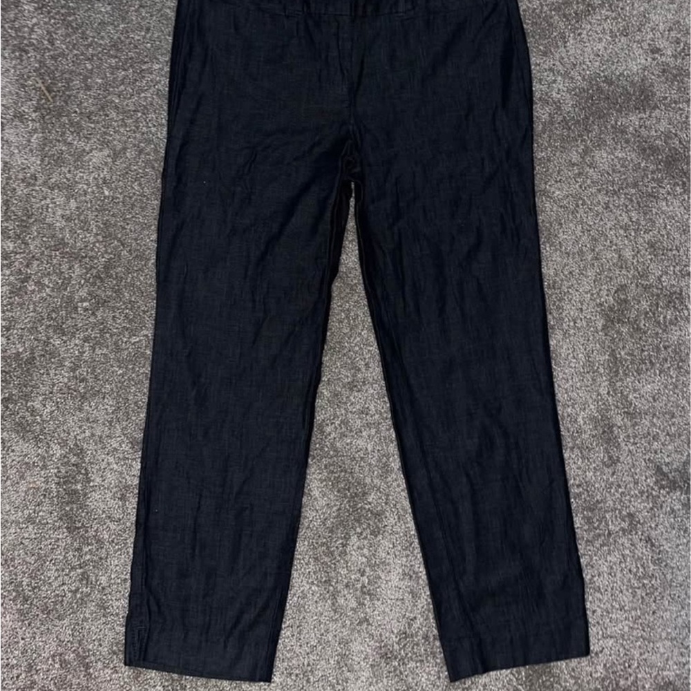 Black Straight-Leg Pants
